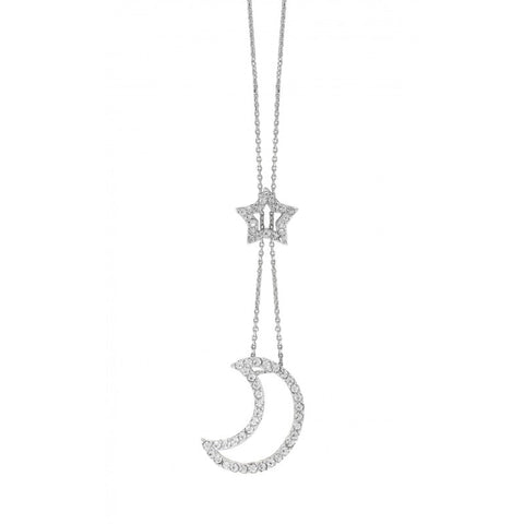 "Deco Starburst" Ivory Teardrop Pendant Necklace