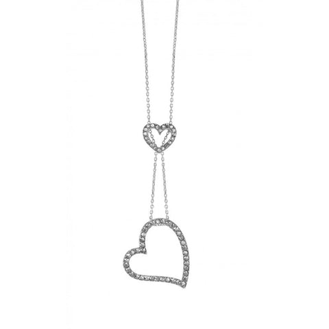 "Celestial" Heart Lariat Pendant Necklace