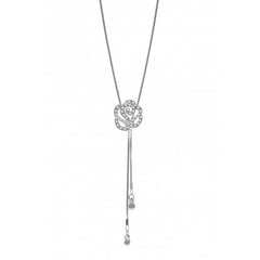 "Celestial" Rose Lariat Pendant Necklace