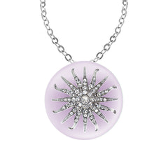 "Deco Starburst" Lavender Ice Necklace